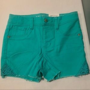 NWT Sonoma Girls Teal Shorts with adjustable waist